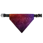 Colorful Stardust Galaxy Space Print Over The Collar Dog Bandana