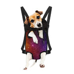 Colorful Stardust Galaxy Space Print Pet Carrier Backpack
