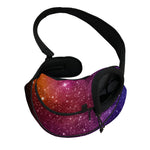 Colorful Stardust Galaxy Space Print Pet Sling Carrier