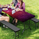 Colorful Stardust Galaxy Space Print Picnic Table Cover