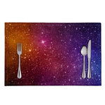 Colorful Stardust Galaxy Space Print Placemat