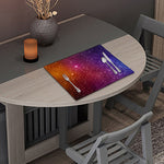 Colorful Stardust Galaxy Space Print Placemat