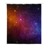 Colorful Stardust Galaxy Space Print Polyester Shower Curtain
