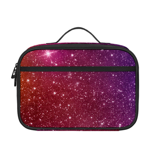 Colorful Stardust Galaxy Space Print Portable Lunch Bag