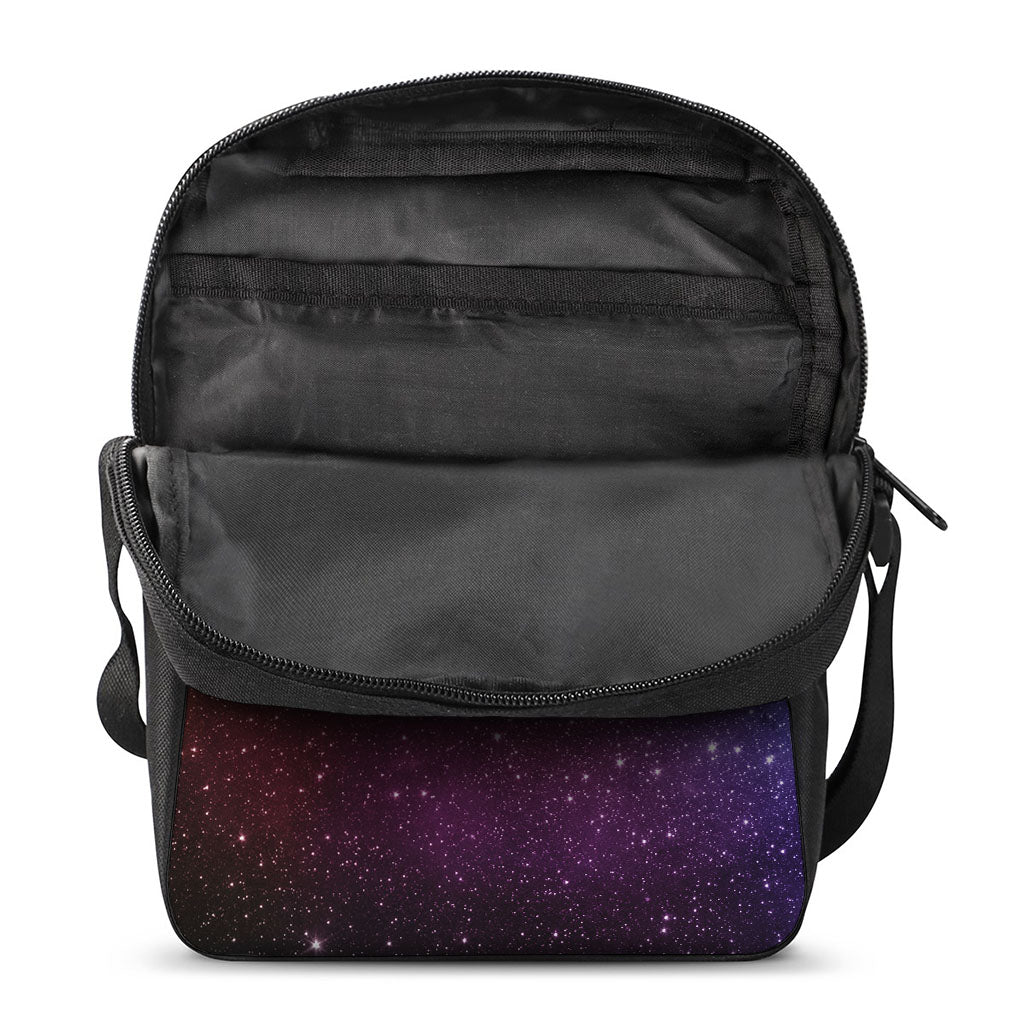 Colorful Stardust Galaxy Space Print Rectangular Crossbody Bag