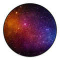 Colorful Stardust Galaxy Space Print Round Floor Mat