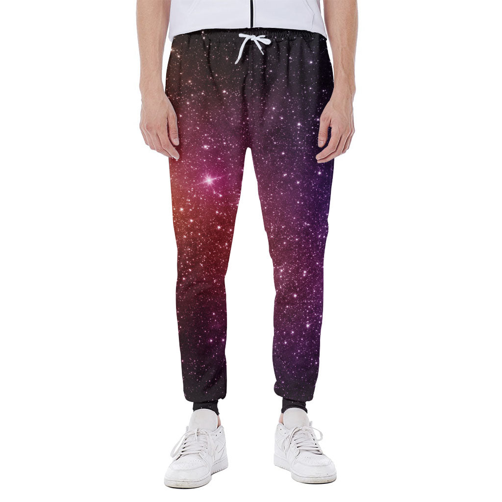 Colorful Stardust Galaxy Space Print Scuba Joggers