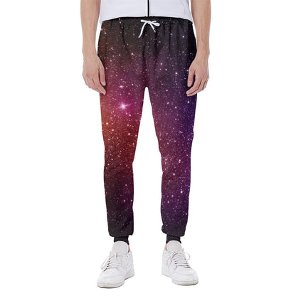 Colorful Stardust Galaxy Space Print Scuba Joggers