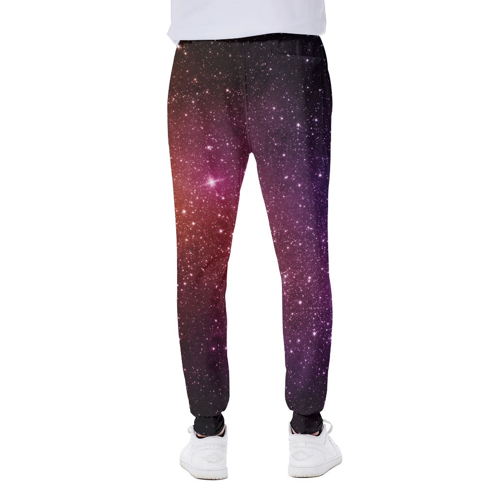 Colorful Stardust Galaxy Space Print Scuba Joggers