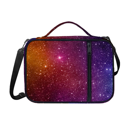 Colorful Stardust Galaxy Space Print Shoulder Strap Bible Bag