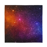 Colorful Stardust Galaxy Space Print Silk Bandana