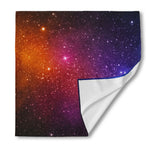 Colorful Stardust Galaxy Space Print Silk Bandana