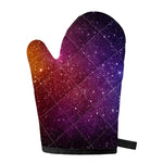 Colorful Stardust Galaxy Space Print Single Oven Mitt