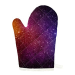Colorful Stardust Galaxy Space Print Single Oven Mitt