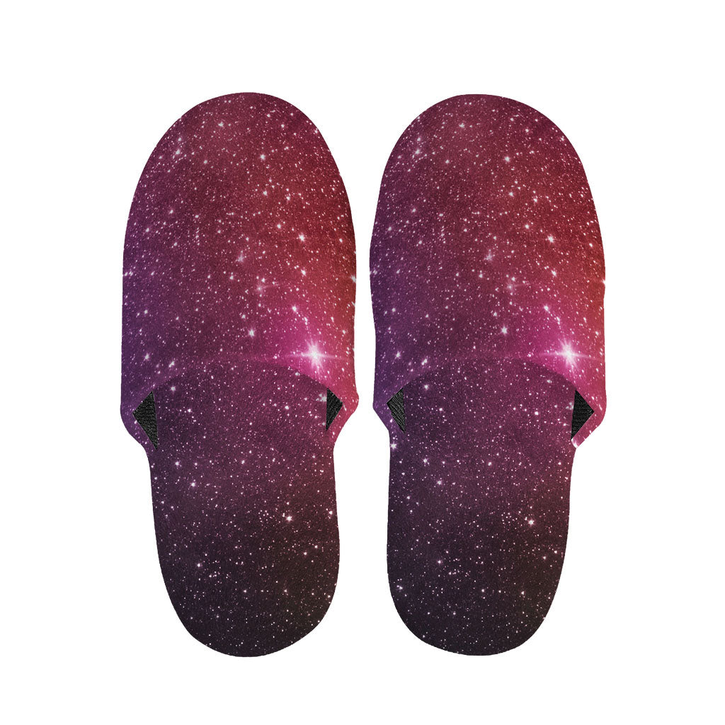 Colorful Stardust Galaxy Space Print Slippers