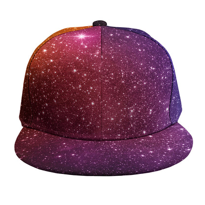 Colorful Stardust Galaxy Space Print Snapback Cap
