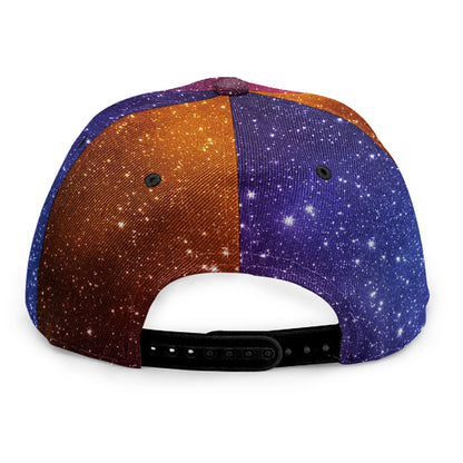 Colorful Stardust Galaxy Space Print Snapback Cap