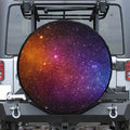 Colorful Stardust Galaxy Space Print Tire Cover