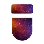 Colorful Stardust Galaxy Space Print Toilet Lid And Tank Cover Set