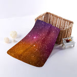 Colorful Stardust Galaxy Space Print Towel