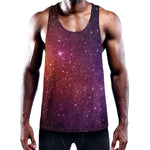 Colorful Stardust Galaxy Space Print Training Tank Top