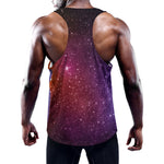Colorful Stardust Galaxy Space Print Training Tank Top