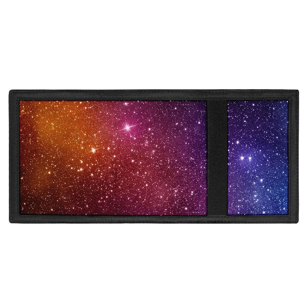 Colorful Stardust Galaxy Space Print Trifold Wallet