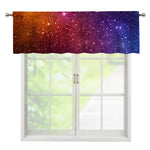 Colorful Stardust Galaxy Space Print Window Valance