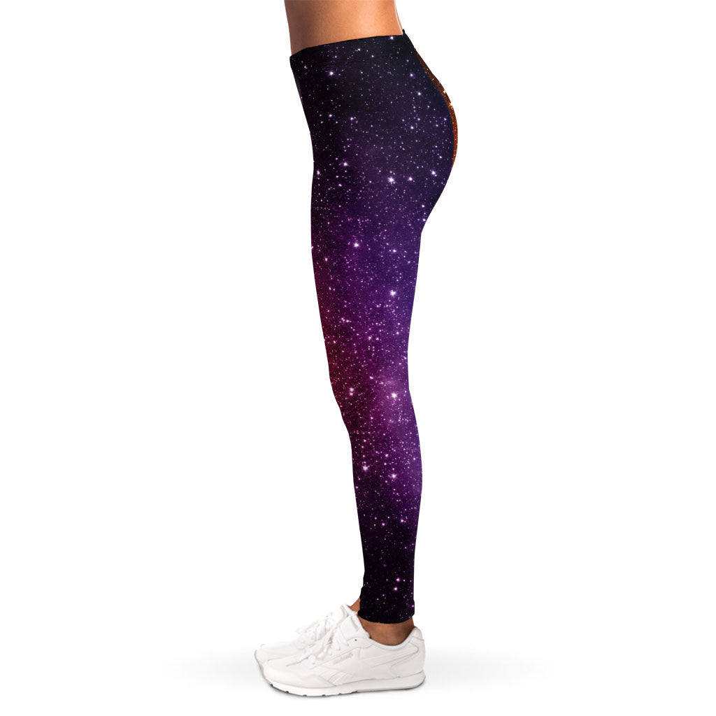 Colorful Stardust Galaxy Space Print Women's Leggings