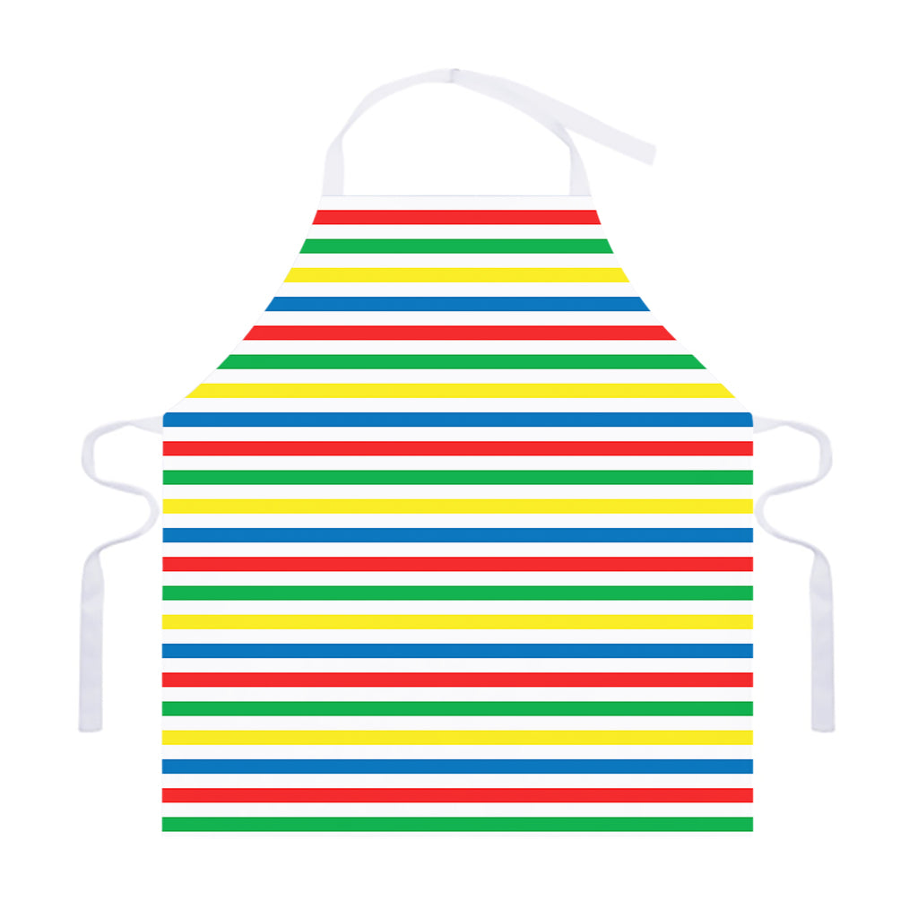 Colorful Striped Pattern Print Adjustable Apron