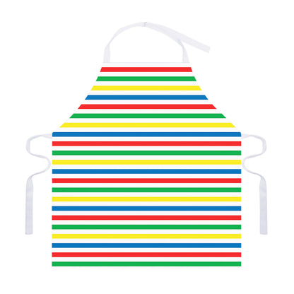 Colorful Striped Pattern Print Adjustable Apron