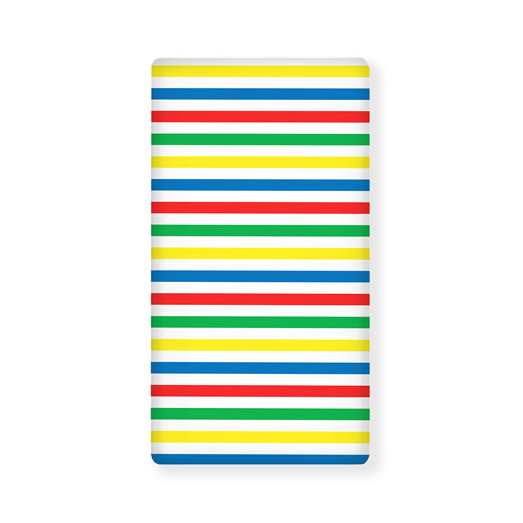 Colorful Striped Pattern Print Baby Crib Sheet
