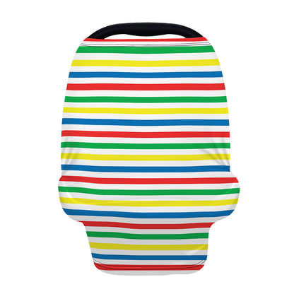 Colorful Striped Pattern Print Baby Seat Cover