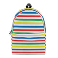 Colorful Striped Pattern Print School Backpack