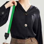 Colorful Striped Pattern Print Bag Strap