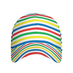 Colorful Striped Pattern Print Baseball Cap