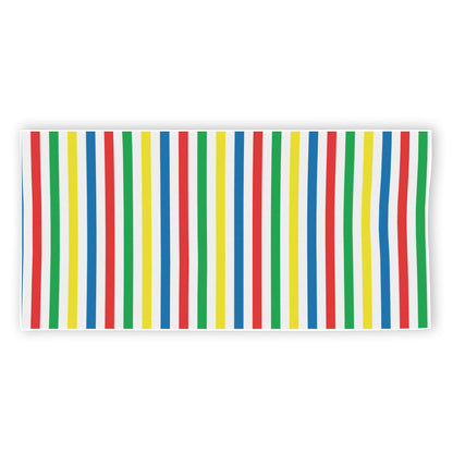 Colorful Striped Pattern Print Beach Towel