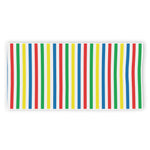 Colorful Striped Pattern Print Beach Towel