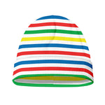 Colorful Striped Pattern Print Beanie