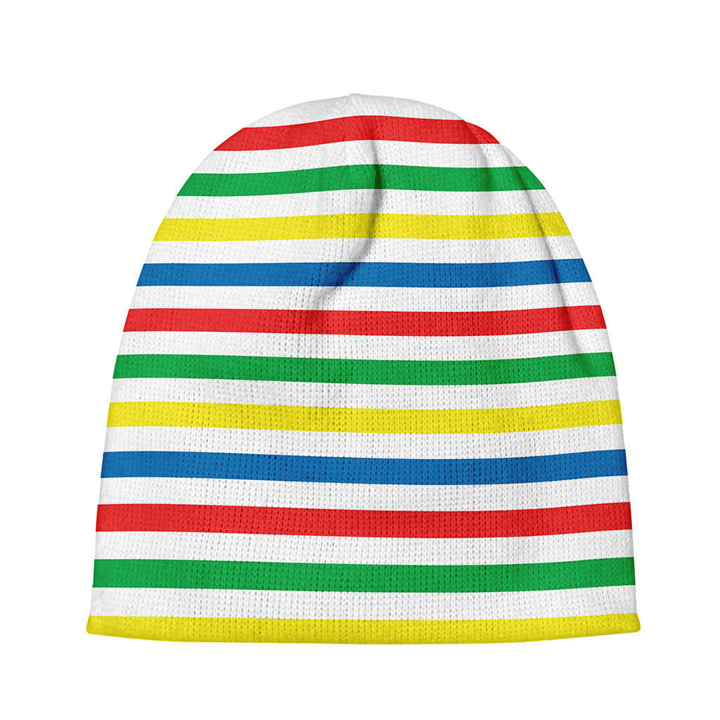 Colorful Striped Pattern Print Beanie