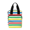 Colorful Striped Pattern Print Bible Tote Bag