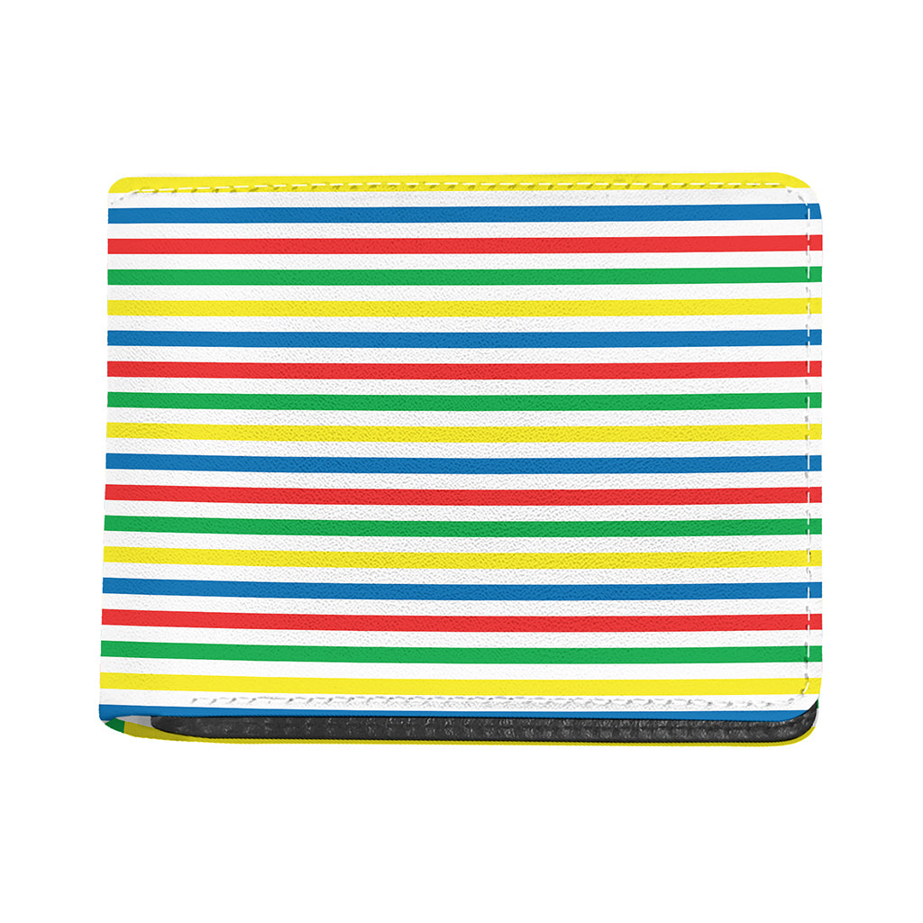 Colorful Striped Pattern Print Bifold Wallet