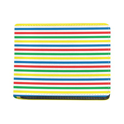 Colorful Striped Pattern Print Bifold Wallet