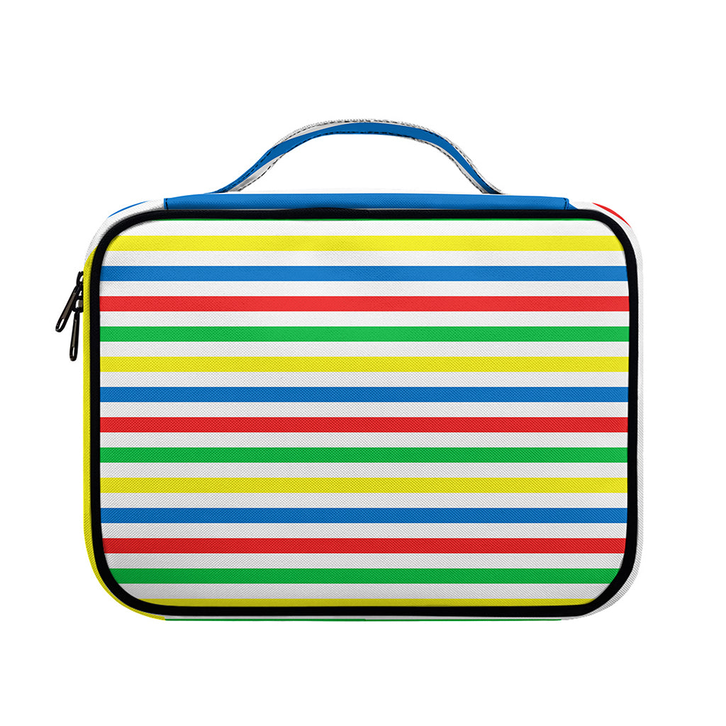 Colorful Striped Pattern Print Briefcase Bible Bag
