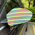Colorful Striped Pattern Print Car Side Mirror Covers