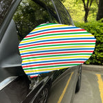 Colorful Striped Pattern Print Car Side Mirror Covers