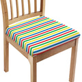 Colorful Striped Pattern Print Chair Cushion Cover