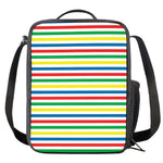 Colorful Striped Pattern Print Crossbody Lunch Bag