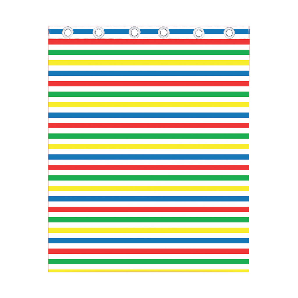 Colorful Striped Pattern Print Curtain