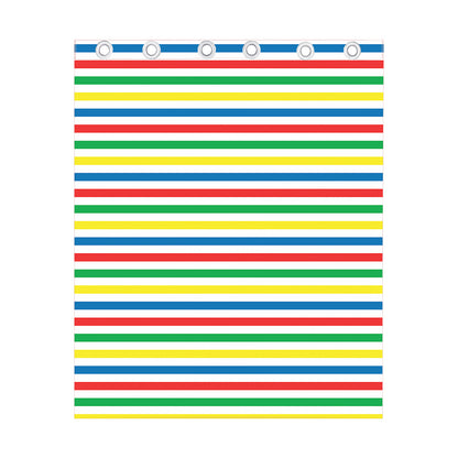 Colorful Striped Pattern Print Curtain